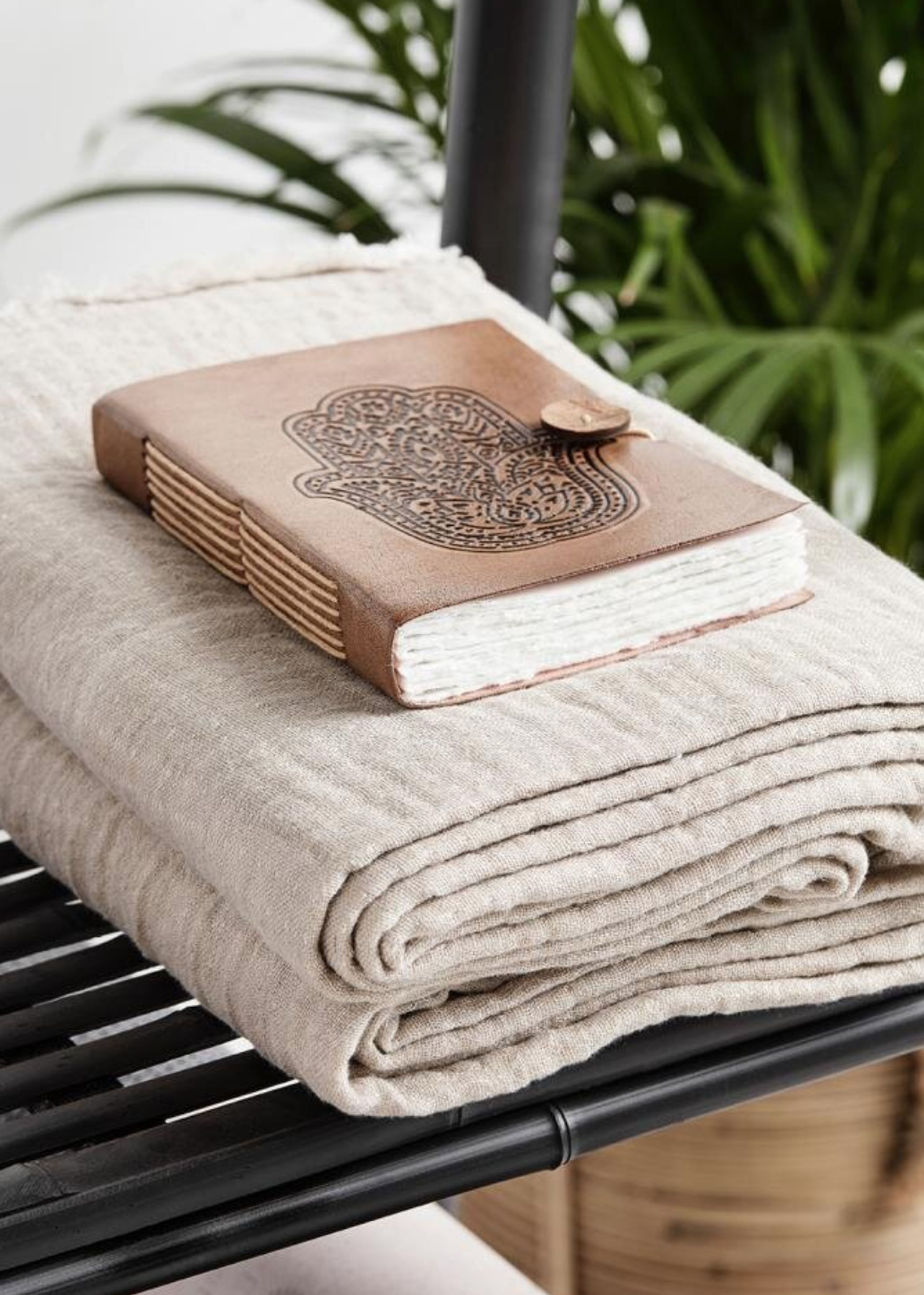 Yoga - Simple Days - Écharpe - Cotton Shawl - White/Beige