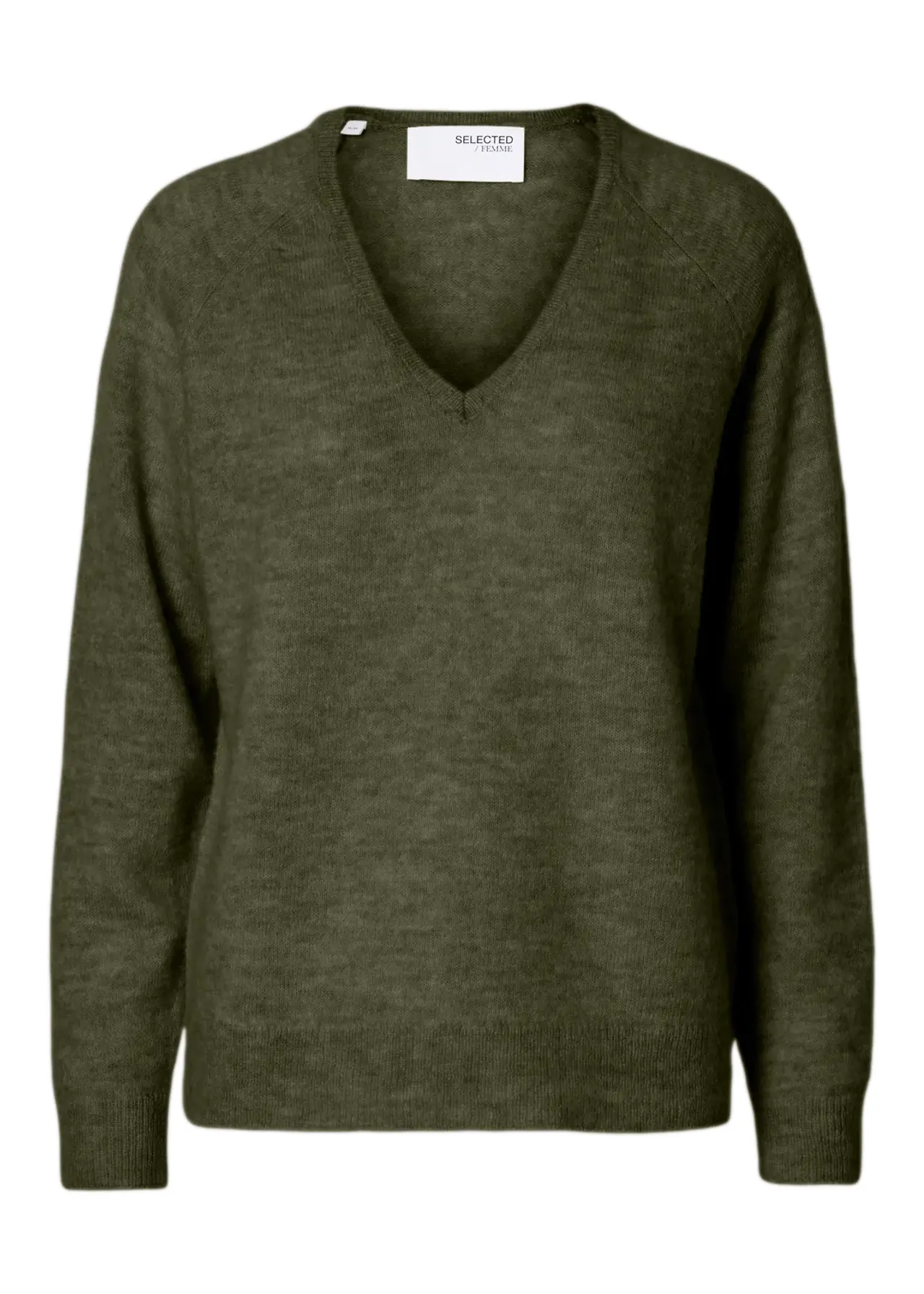 Köp Selected Femme SLFLULU LS KNIT O-NECK B NOOS - Moonlite Mauve
