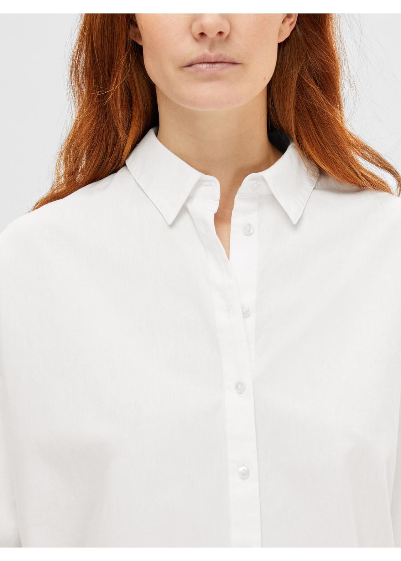 SELECTED FEMME Slfstandard LS Tee Noos - T-shirt Donna A Maniche Lunghe Girocollo Basic In Cotone