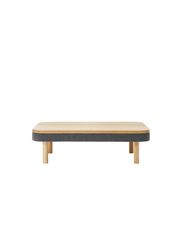 Pouf incl. top in solid oak (Vendu)