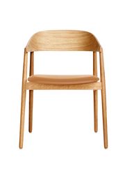 Eg / Klar Mat Lakeret / Læder: Cognac (Udsolgt)