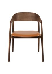 Eg / røget mat lakeret / Læder: Cognac (Udsolgt)