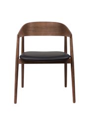 Eg / røget mat lakeret / Læder: Sort L1000 (Udsolgt)