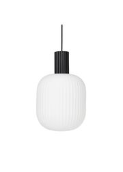 L / Black Metal Base / White Opal Glass/ Loft (Vyprodáno)