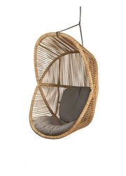 Seat: Cane-line Weave, Natural U 1 / Frame: Cane-line Soft Rope, Taupe / Cushion: Taupe, Cane-line AirTouch (Sold Out)