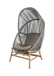 Seat: Dusty Green, Aluminium / Frame: Teak / Cushion: Taupe, Cane-line AirTouch (Sold Out)