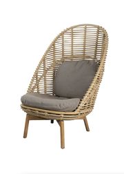 Seat: Natural, Cane-line Weave UT 3 / Cushion: Taupe, Cane-line AirTouch (Sold Out)