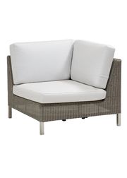 Sofa Corner Module w/White Cane-line Natté Cushion (Agotado)