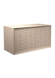 Cabinet w/ 2 Push Doors In Handwoven Veener / Oak - Soap (Udsolgt)