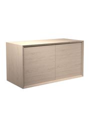 Cabinet w/ 2 Push Doors / Walnut - Oil (Udsolgt)