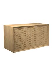 Cabinet w/ A Writing/Bar Flap In Handwoven Veener / Oak - Oil (Udsolgt)