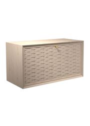Cabinet w/ A Writing/Bar Flap In Handwoven Veener / Oak - Soap (Udsolgt)