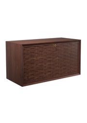 Cabinet w/ A Writing/Bar Flap In Handwoven Veener / Walnut - Oil (Udsolgt)