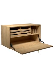 Cabinet w/ A Writing/Bar Flap Incl. Workstation / Oak - Oil