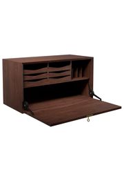 Cabinet w/ A Writing/Bar Flap Incl. Workstation / Walnut - Oil (Udsolgt)