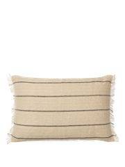 Calm Cushion Cover - Rect. - Camel/Black