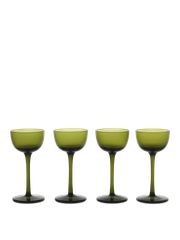 Host Liqueur Glasses - Set of 4 - Moss Green (Udsolgt)