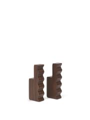 Unda Hooks - Set of 2 - Dark Brown (Vyprodáno)