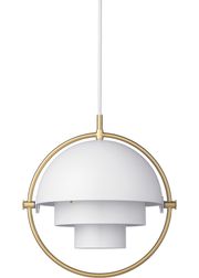 Base: Brass / Shade: White Semi Matt