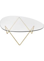 Base: Brass Semi Matt / Top: Transparent Glass (Udsolgt)