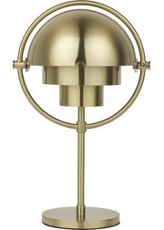 Lamp Base: Brass, Lamp Shade: Brass Shiny