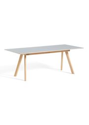 Lakeret Egetræ / Grey Linoleum Top (Udsolgt)