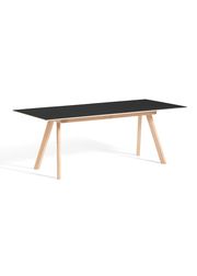 Sæbebehandlet Egetræ / Sort Linoleum Top (Udsolgt)