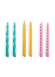 Set of 6 - Green Aqua / Warm Yellow / Dark Pink (Agotado)