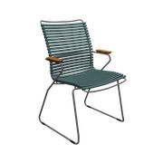 Color: Pine green / Frame: Grey / Armrest: Bamboo