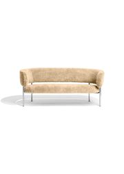 Sheepskin Honey - Polished Steel Frame (Vendu)
