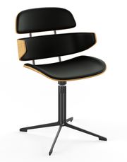 Oiled Oak / Naver Select Black Leather / Black powder coated steel (Udsolgt)