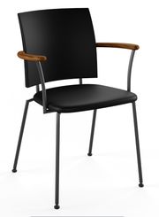 Oiled Walnut / Naver Select Black Leather / Black powder coated steel (Vyprodáno)