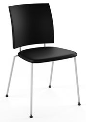 Naver Select Black Leather / Stainless steel (Udsolgt)