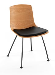 Lacquered oak / Naver Select black leather / Black powder coated steel (Sold Out)