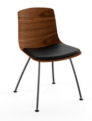 Walnut / Naver Select black leather / stainless steel (Sold Out)