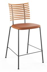 Olied oak / Naver Select cognac leather / Black powdercoated steel (Sold Out)