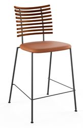 Walnut / Naver Select cognac leather / Black powdercoated steel (Sold Out)