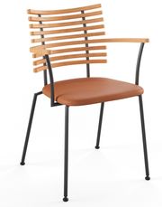 Olied oak / Naver Select cognac leather / Black powdercoated steel (Udsolgt)