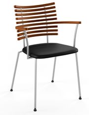 Walnut / Naver Select black leather / stainless steel (Udsolgt)