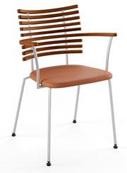 Walnut / Naver Select cognac leather / stainless steel (Udsolgt)