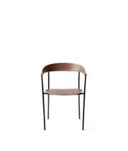Frame: Lacquered Walnut w. Black Frame - Seat upholstery: Fiord 0262 (Sold Out)