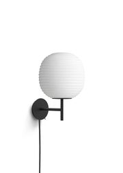 Black Base w. Frosted White Opal Glass Small (Udsolgt)