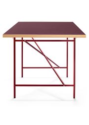 Burgundy Linoleum w. Oak Edge / Rust Red (Sold Out)