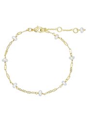 Gold Plated White Pearls (Vendu)