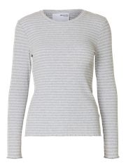 Light Grey Melange Stripes