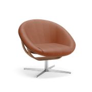 Aniline Cognac 0672 / Lacquered Oak / Brushed Chrome (Ausverkauft)