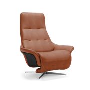 Anilina Cognac 0672 / Black Stained Beech / Brushed Chrome (Udsolgt)