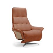 Anilina Cognac 0672 / Lacquered Beech / Brushed Chrome (Udsolgt)