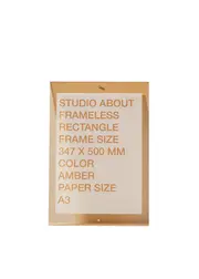 FRAMELESS, A3, RECTANGLE, AMBER (Esaurito)