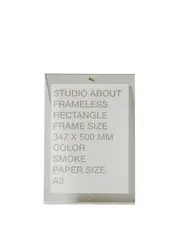 FRAMELESS, A3, RECTANGLE, SMOKE (Esaurito)